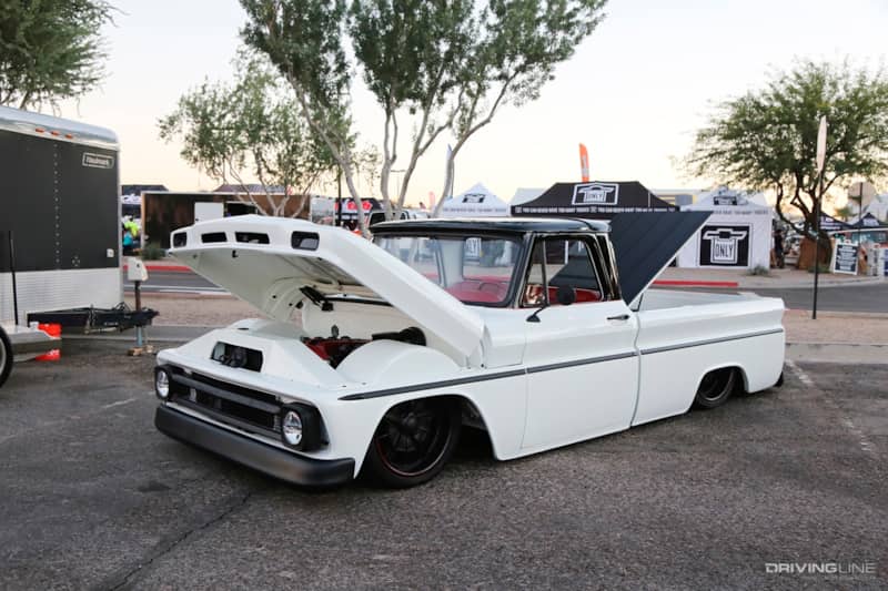 Fat Fender garage's C10 at Dino's Git Down 2021
