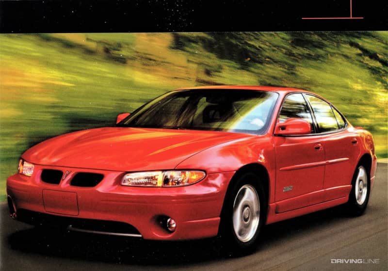 Pontiac Grand Prix GTP red from brochure