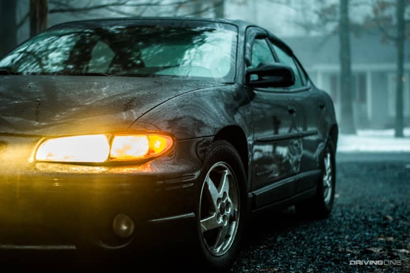 Pontiac Grand Prix GTP wet half view