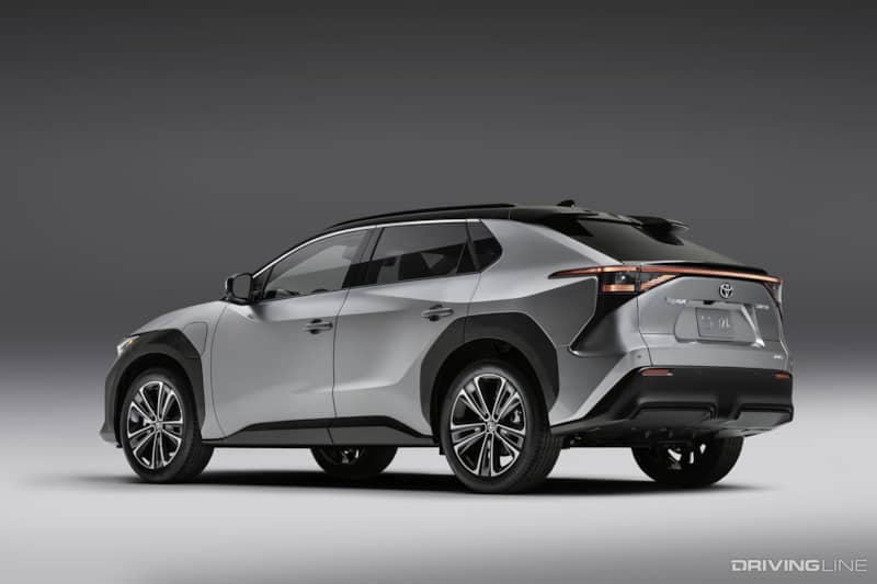 Toyota bZ4X Rear View