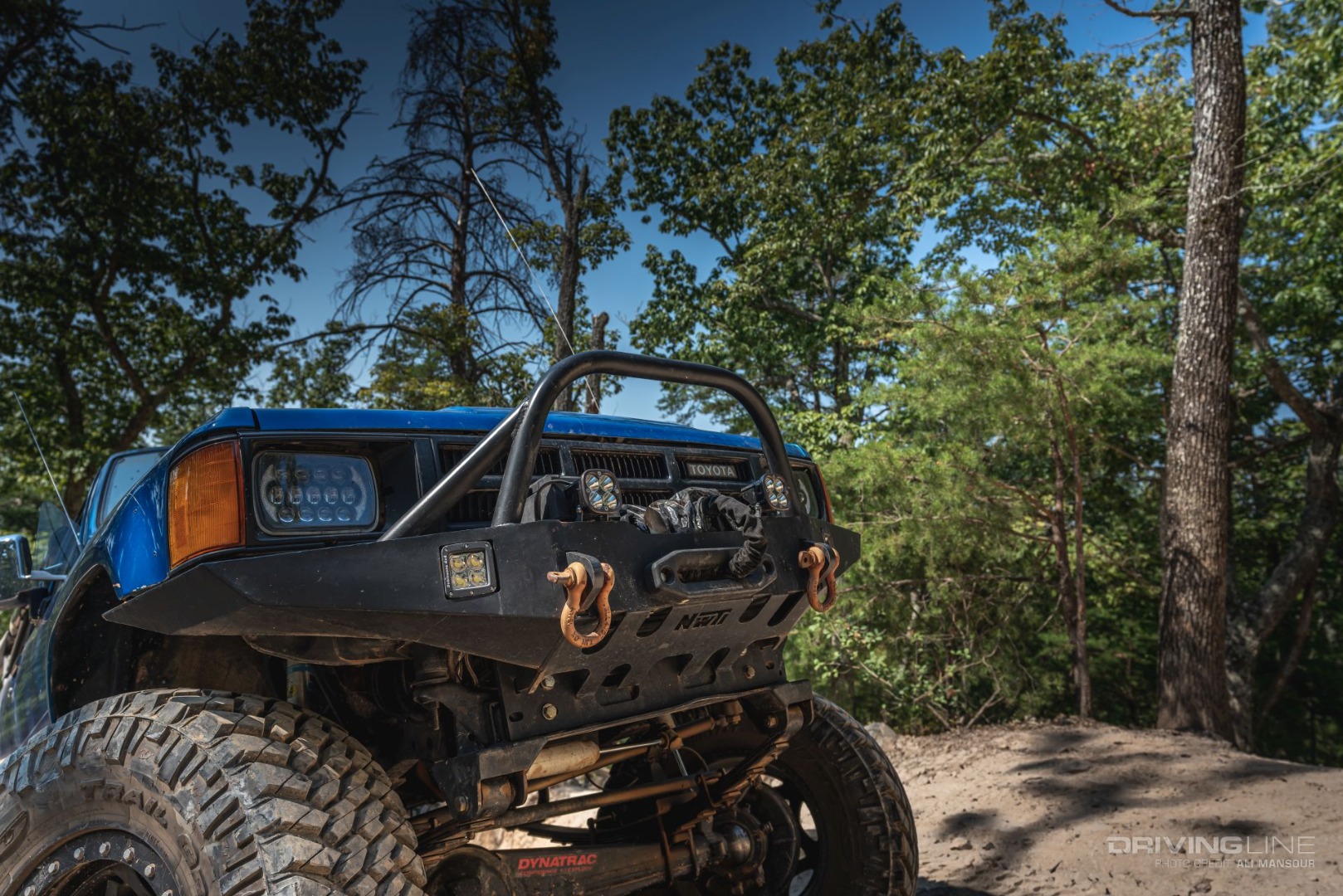 front bumper detail of 1986 sas Toyota 4Runner 35 Nitto Trail Grapplers 2L-T Diesel