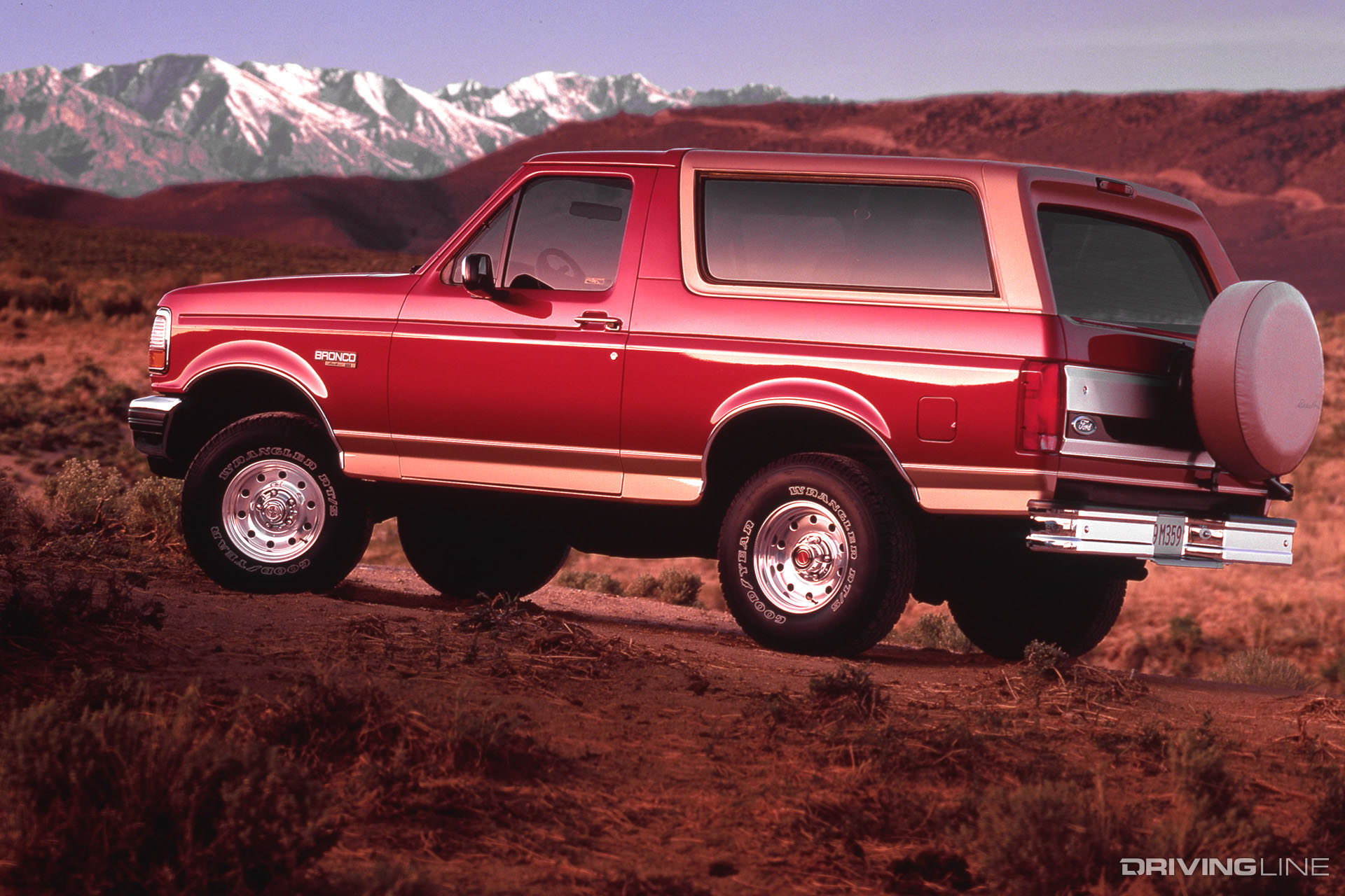 Ford Bronco 1990s Red