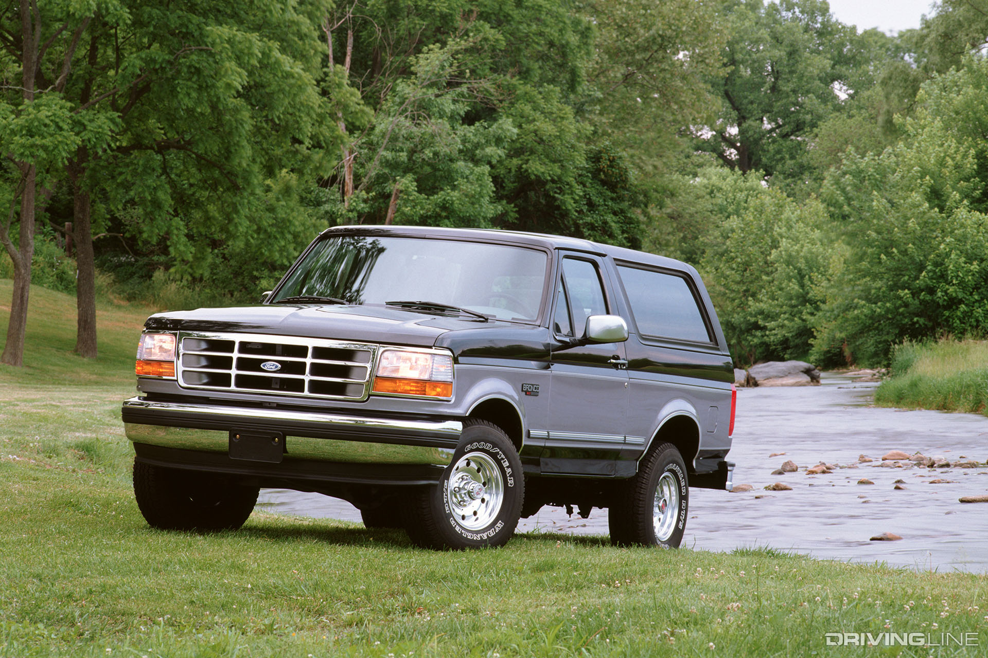 Ford Bronco Black and Silver