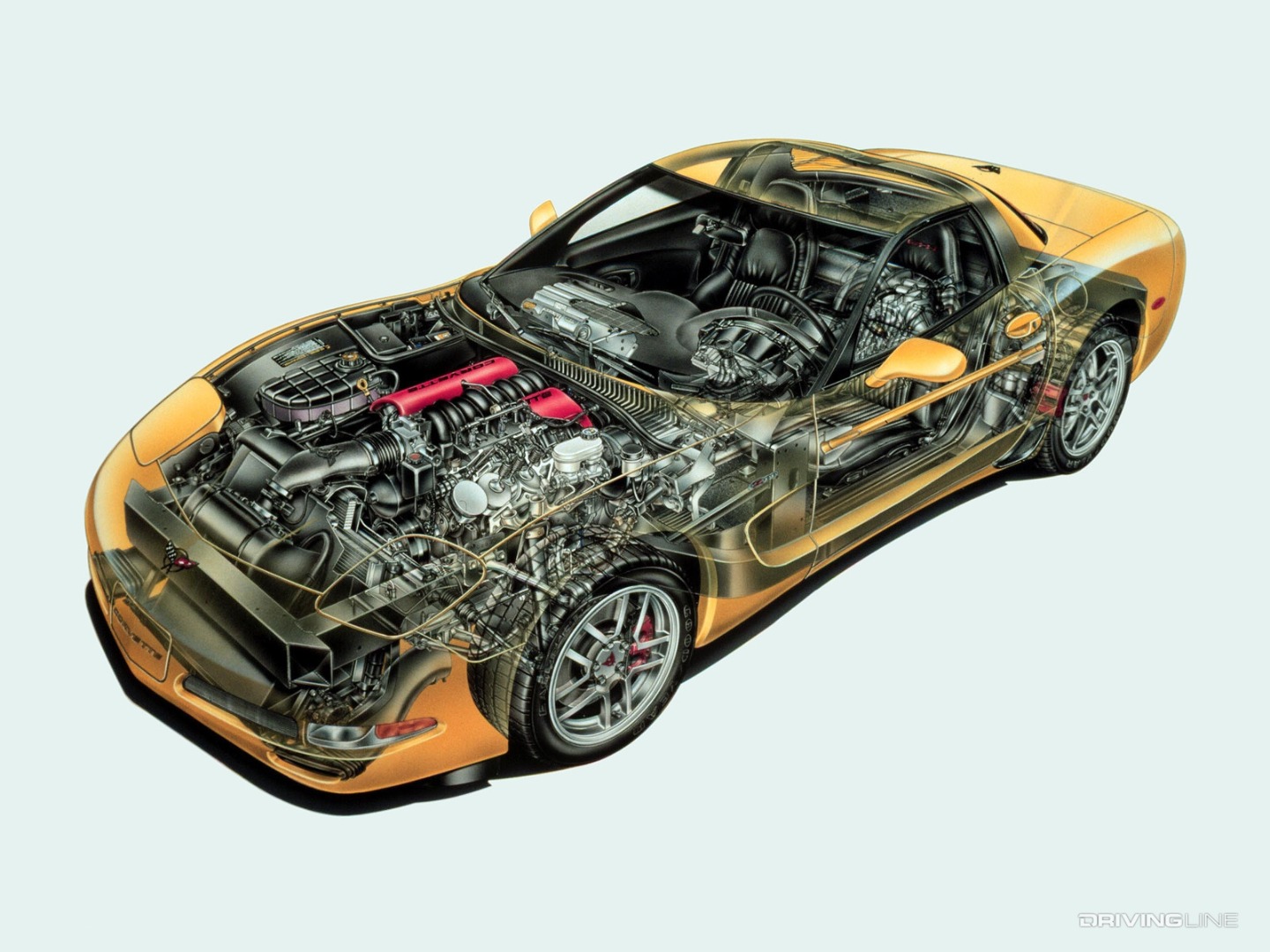 Chevrolet Corvette C5 Z06 cutaway