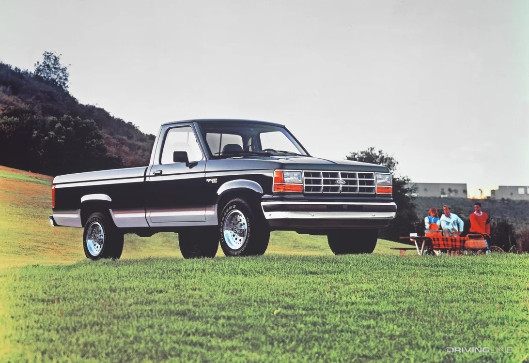 1991 Ford Ranger on the grass