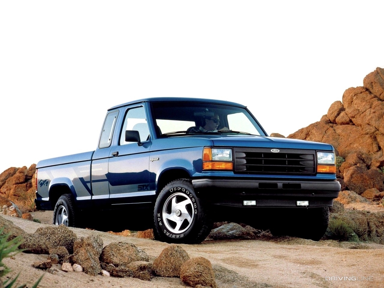 1989 Ford Ranger extended cab in blue