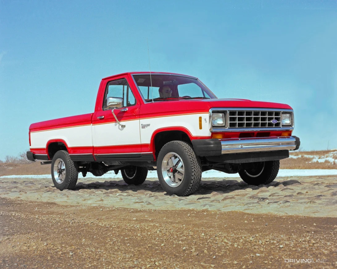 1983 Ford Ranger white with red
