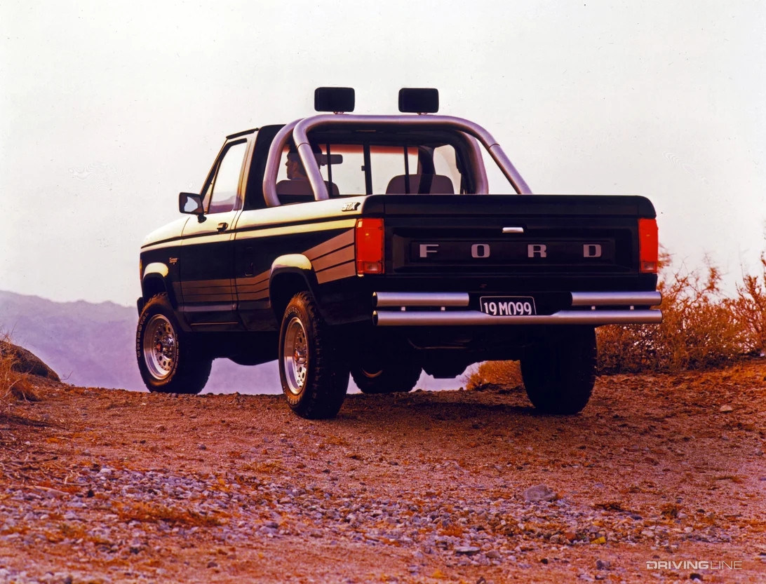 1988 Ford Ranger from rear off-road