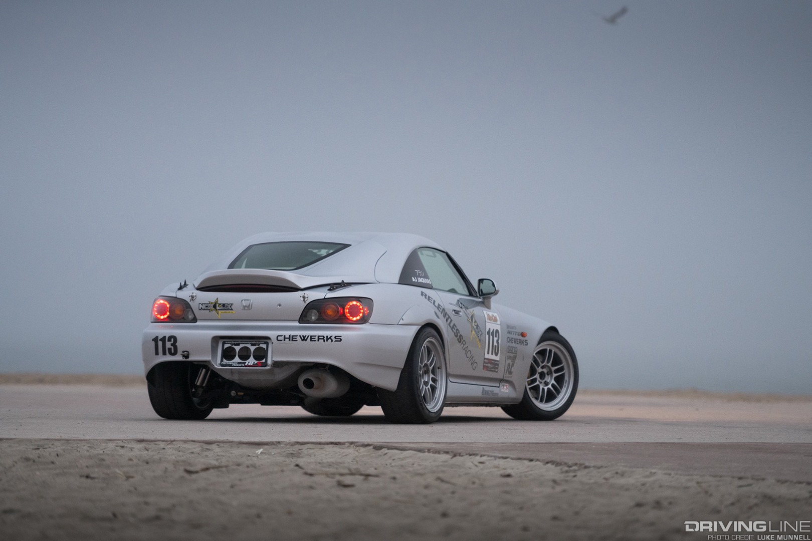 Honda S2000 on Nittos in the fog