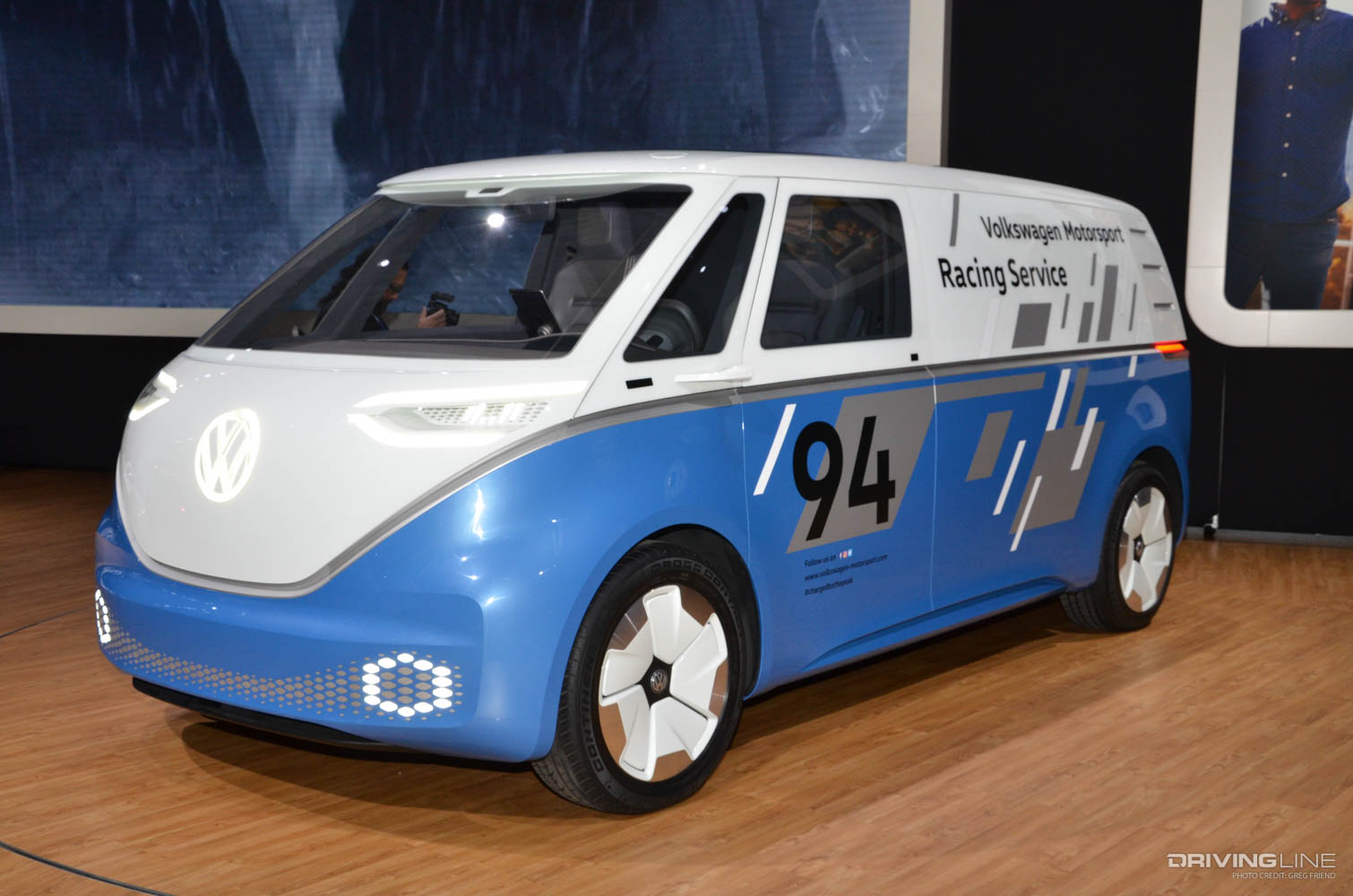 VW I.D. Buzz Concept vehicle at International Auto Show driver side front