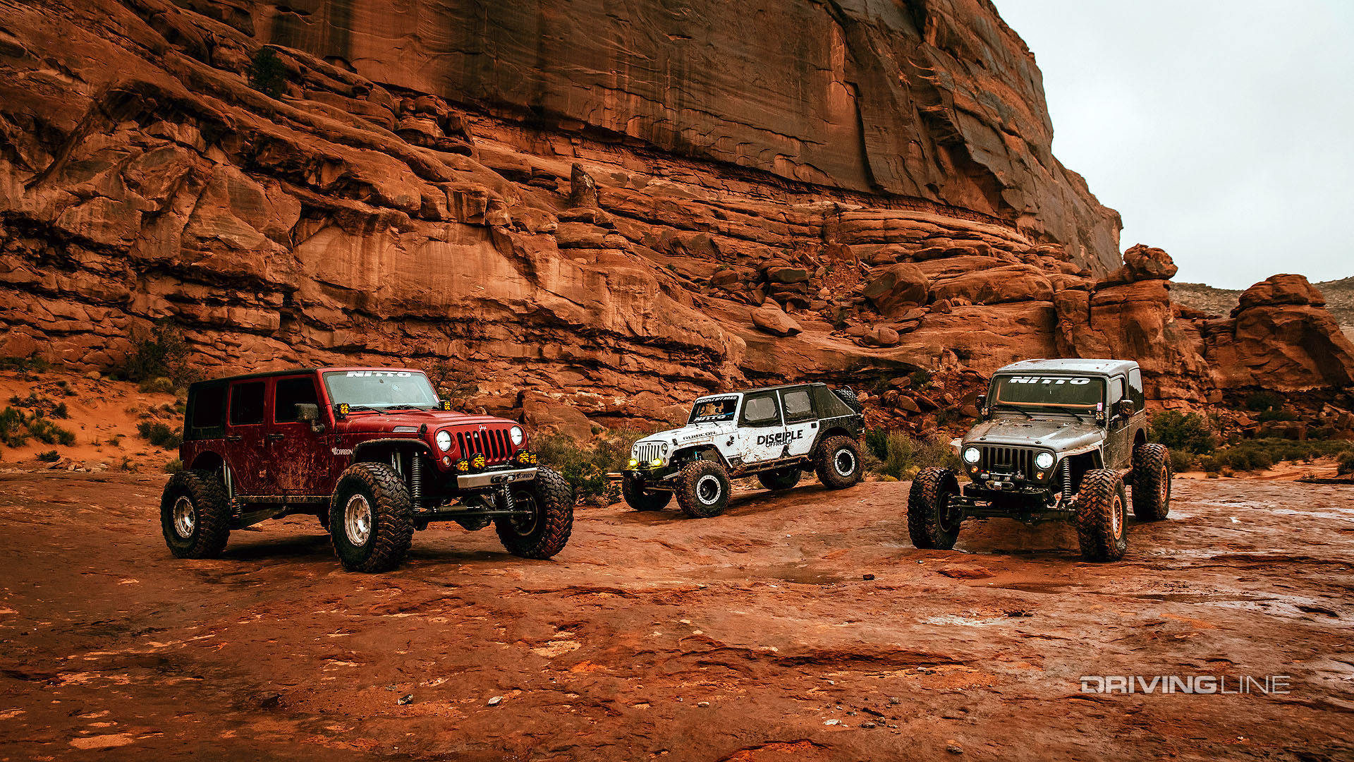 off-roading Moab UT with a Jeep