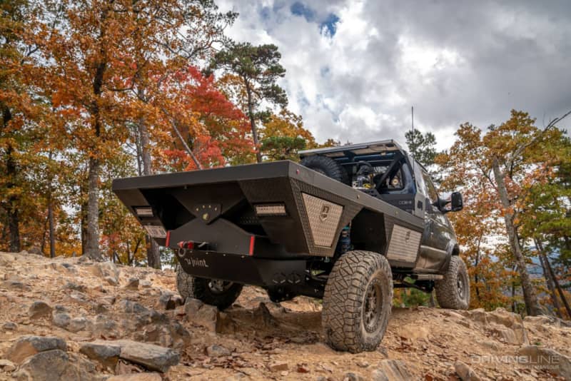 2021 Ford E350 4x4 flatbed cutaway van ujoint offroad rear passenger side