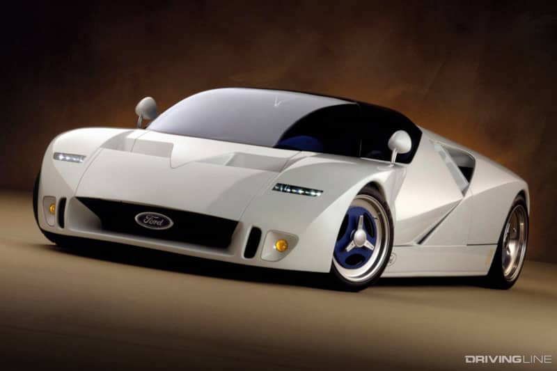  Cilindros, turbos en un Ford fabricado en fábrica?  El concepto de superdeportivo Ford GT9 era demasiado salvaje para la carretera