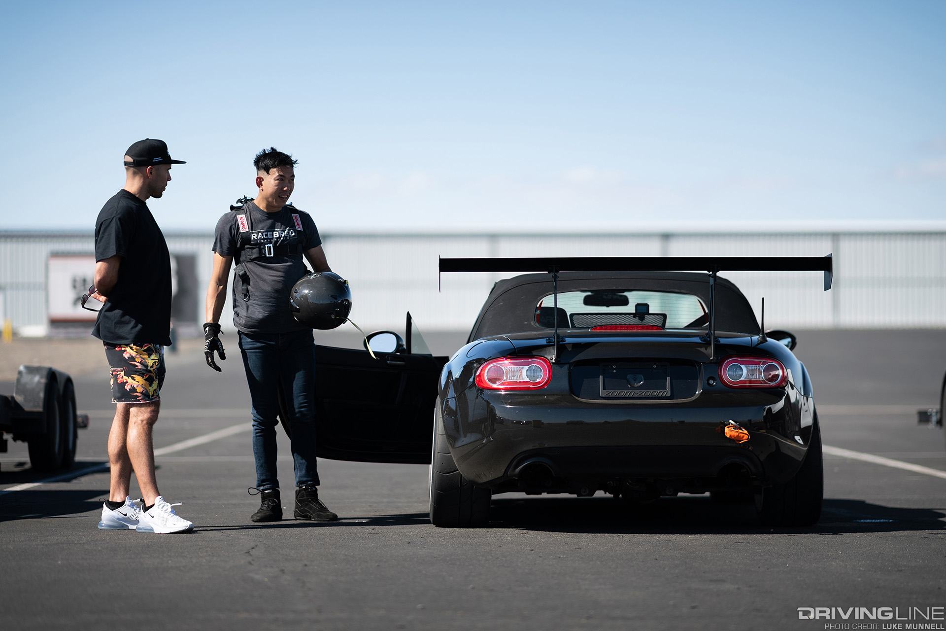 mazda miata time attack racing at chuckwalla on Nitto NT01
