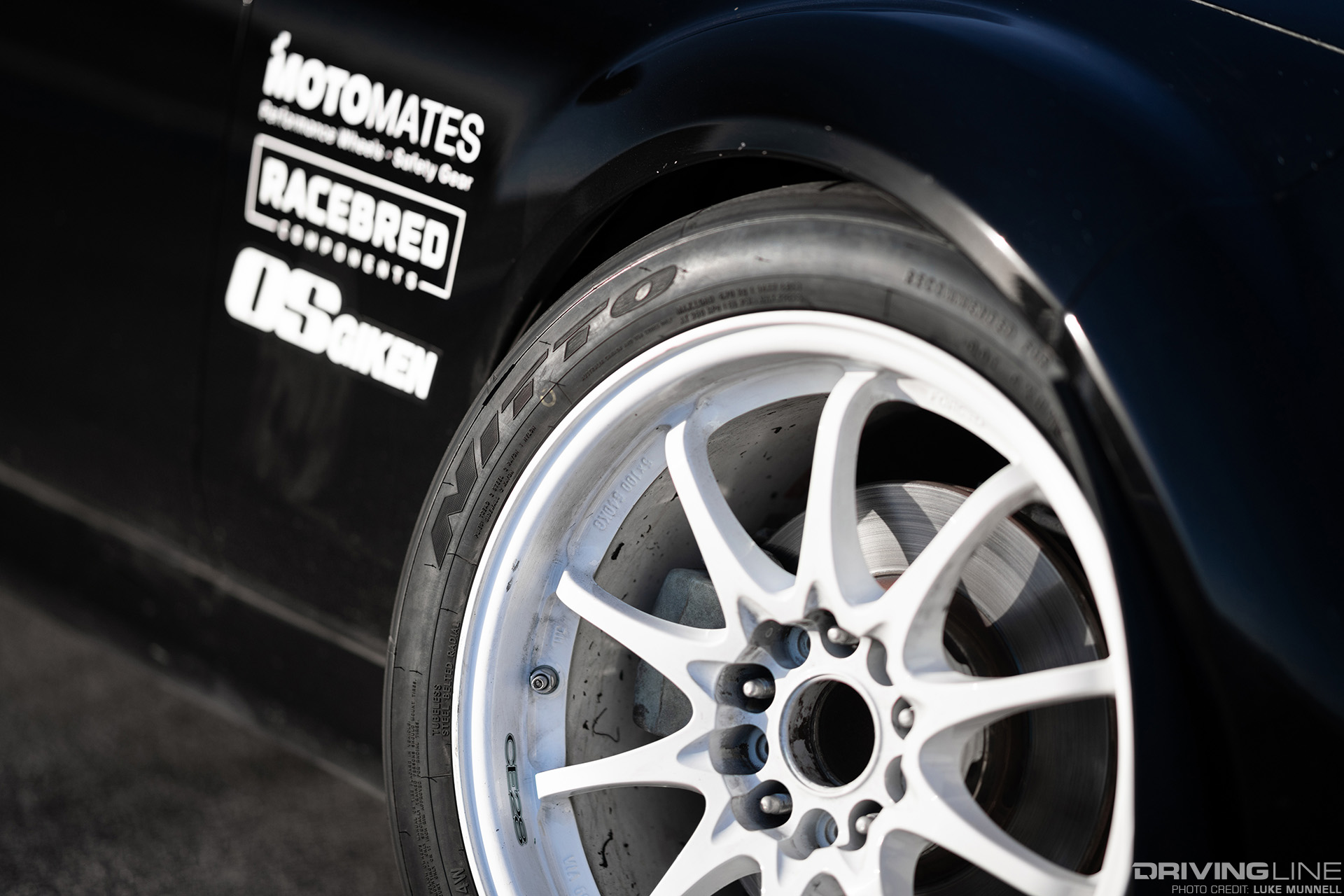 nitto nt01 DOT Compliant track tire close up