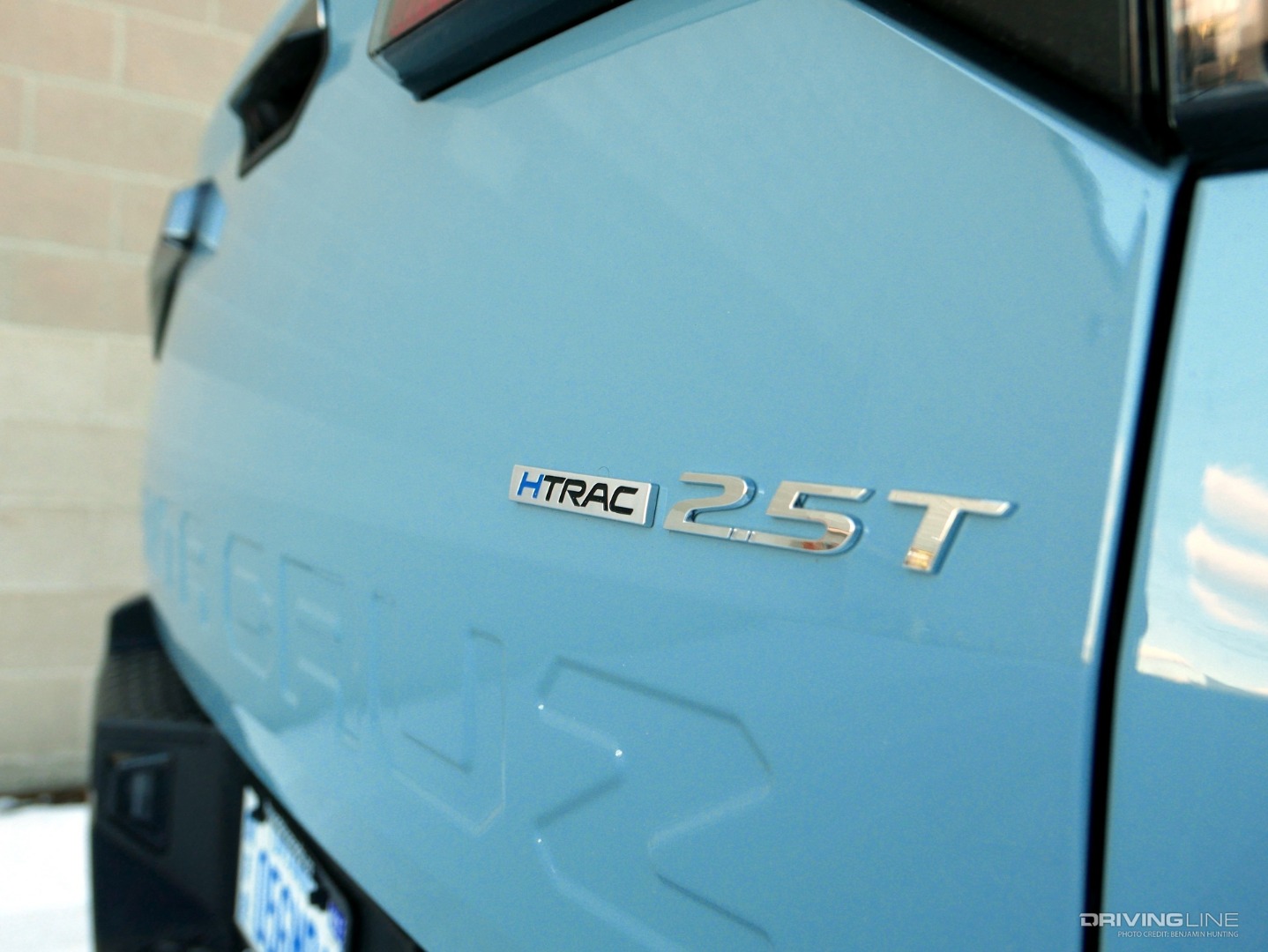 2022 Hyundai Santa Cruz rear tailgate badge