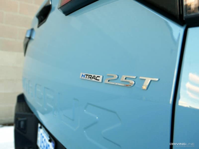 2022 Hyundai Santa Cruz rear tailgate badge