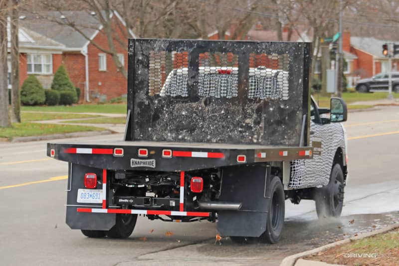 rear passenger side of 2023 Ford Super Duty F-350 XL Chassis Cab Truck