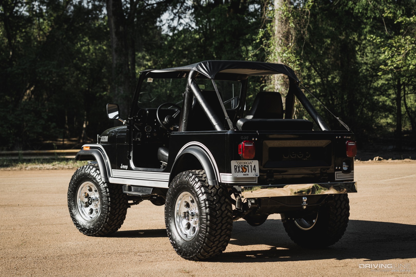Jeep CJ-7 rear driver side on Nitto Trail Grappler tires