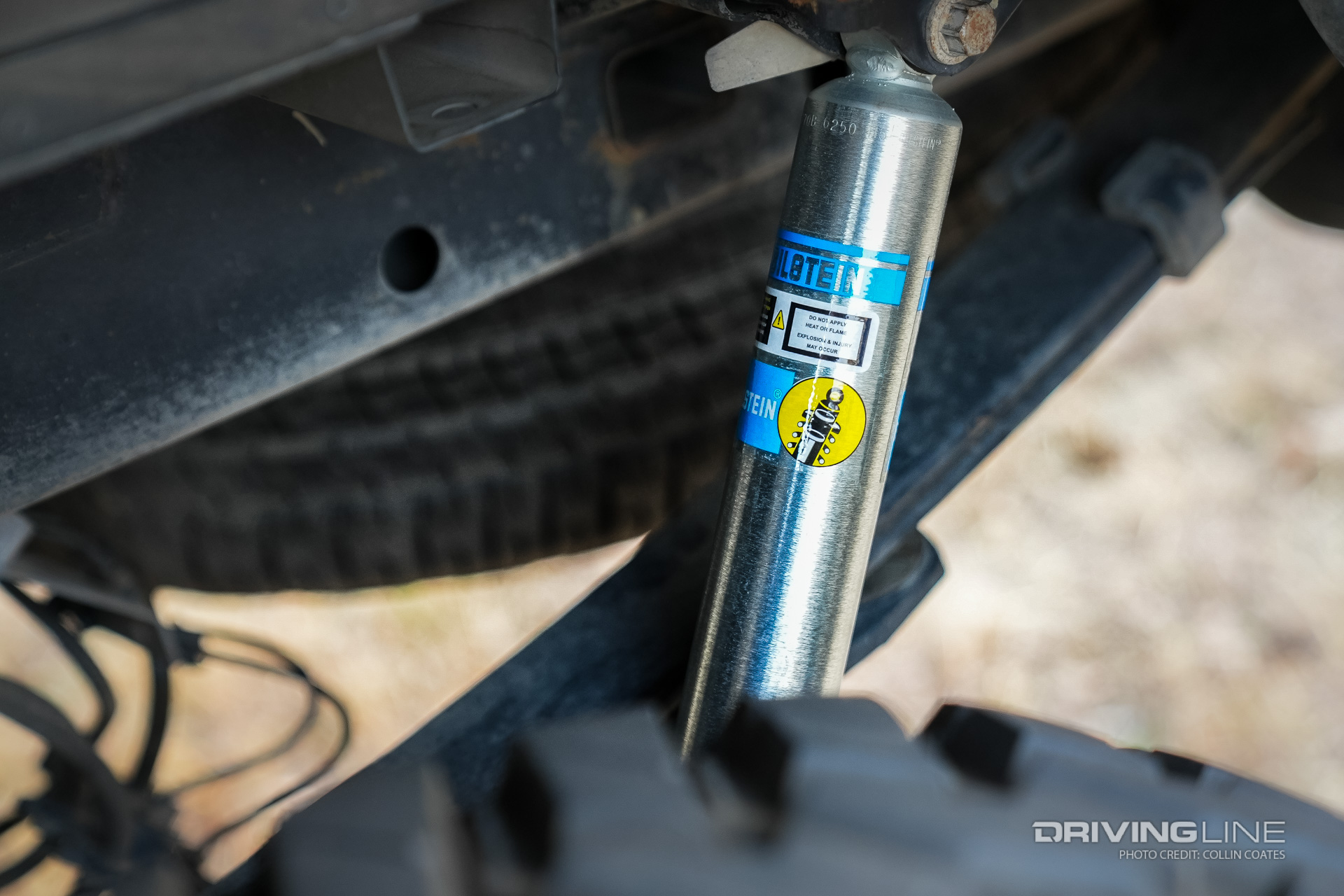 In order to clear 37" Tires, a 7" ReadyLIFT suspension lift was added with Bilstein 5100 Series shock absorbers.