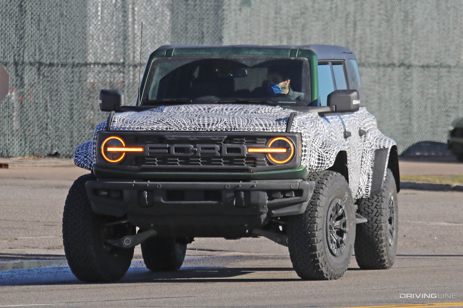 2023 Ford Bronco Raptor front Spy Photos