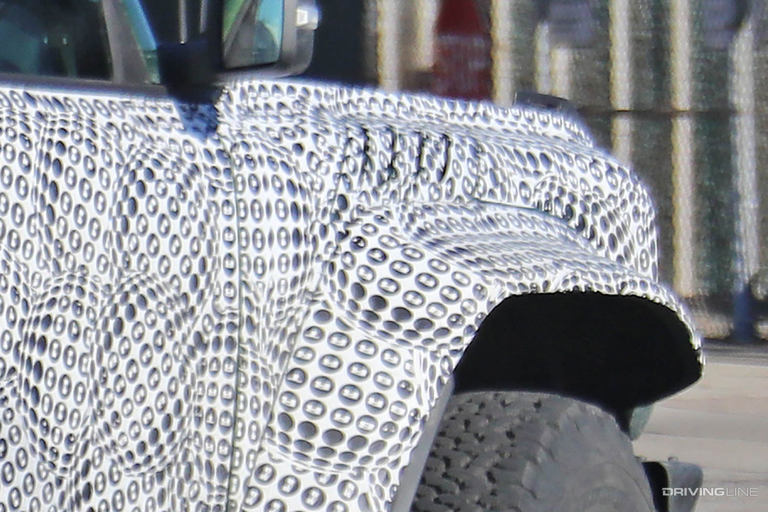 2023 Ford Bronco Raptor front fender vents detail Spy Photos