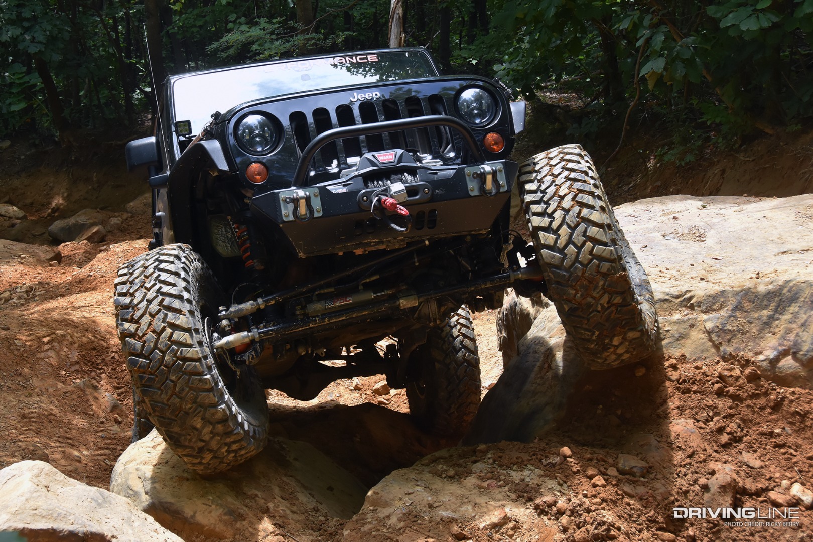 Jeep rock crawling on Nitto Trail Grappler tires