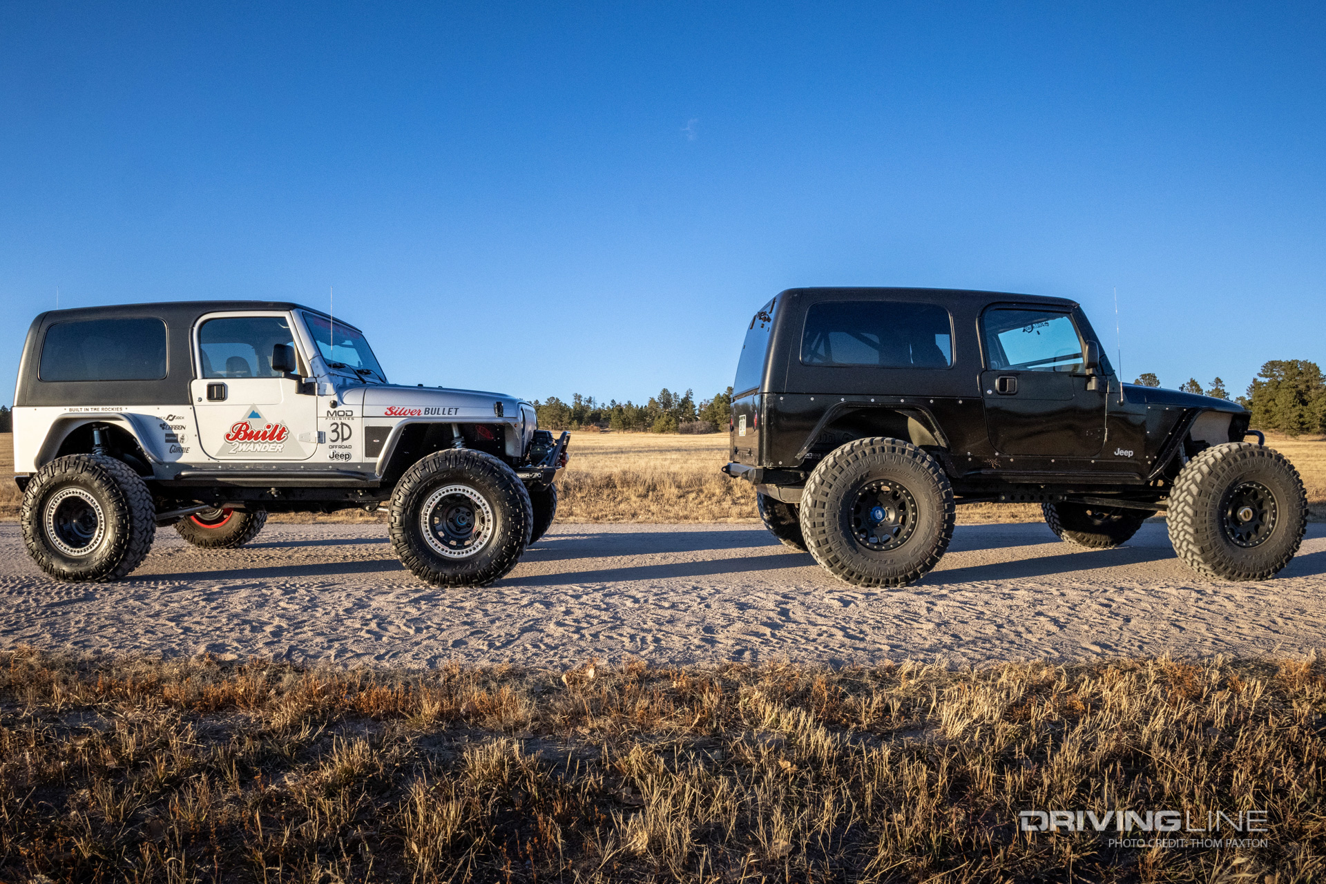 Silver Bullet LJ Jeep and Samuel LJ both on Nitto Trail Grappler tires