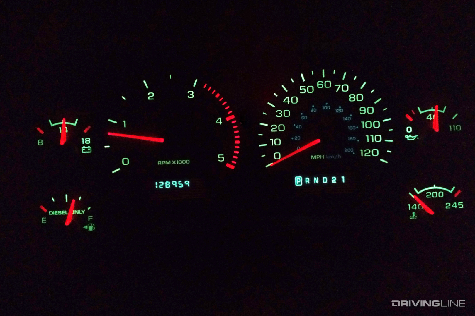 2002 Dodge Ram 2500 Cummins Tachometer