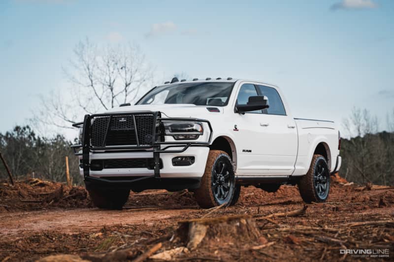 Nitto Recon Grappler A/T tires on a RAM 2500 in Georgia mud