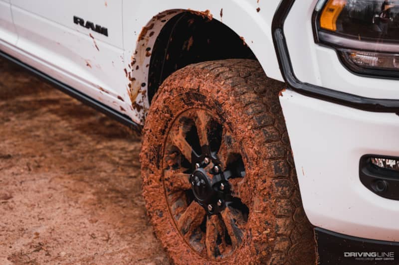 Muddy Recon Grappler tires on a Dodge RAM 2500 pickup truck