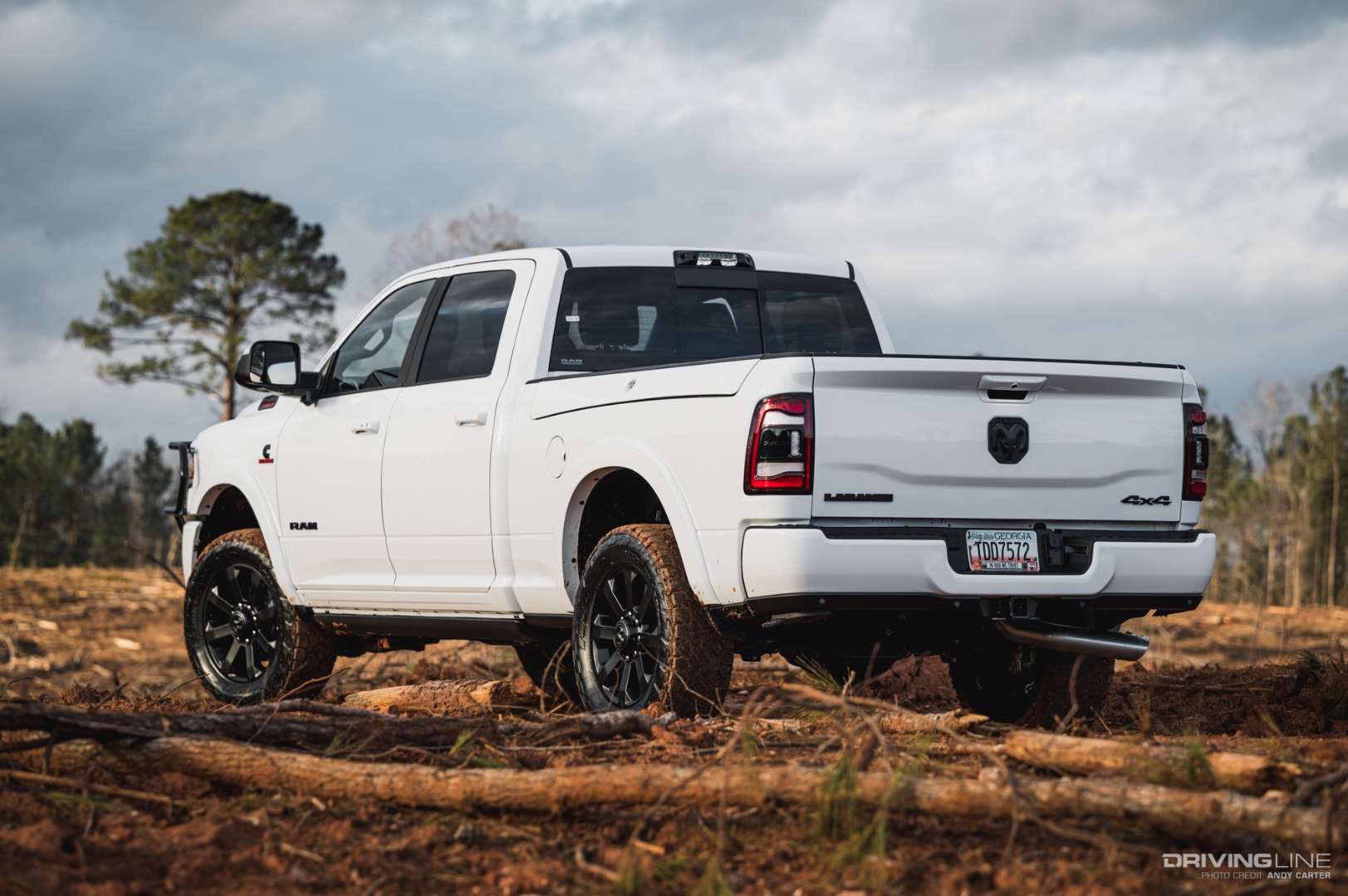 Rear shot of RAM 2500 truck