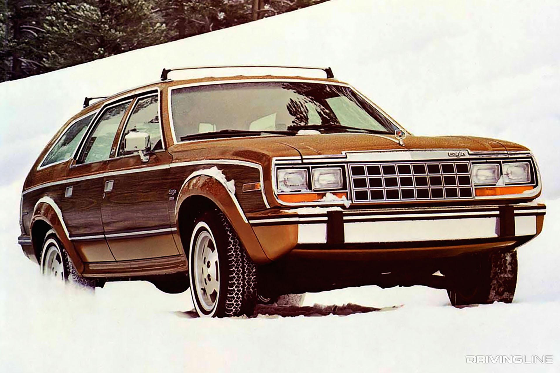 AMC Eagle Wagon in Snow