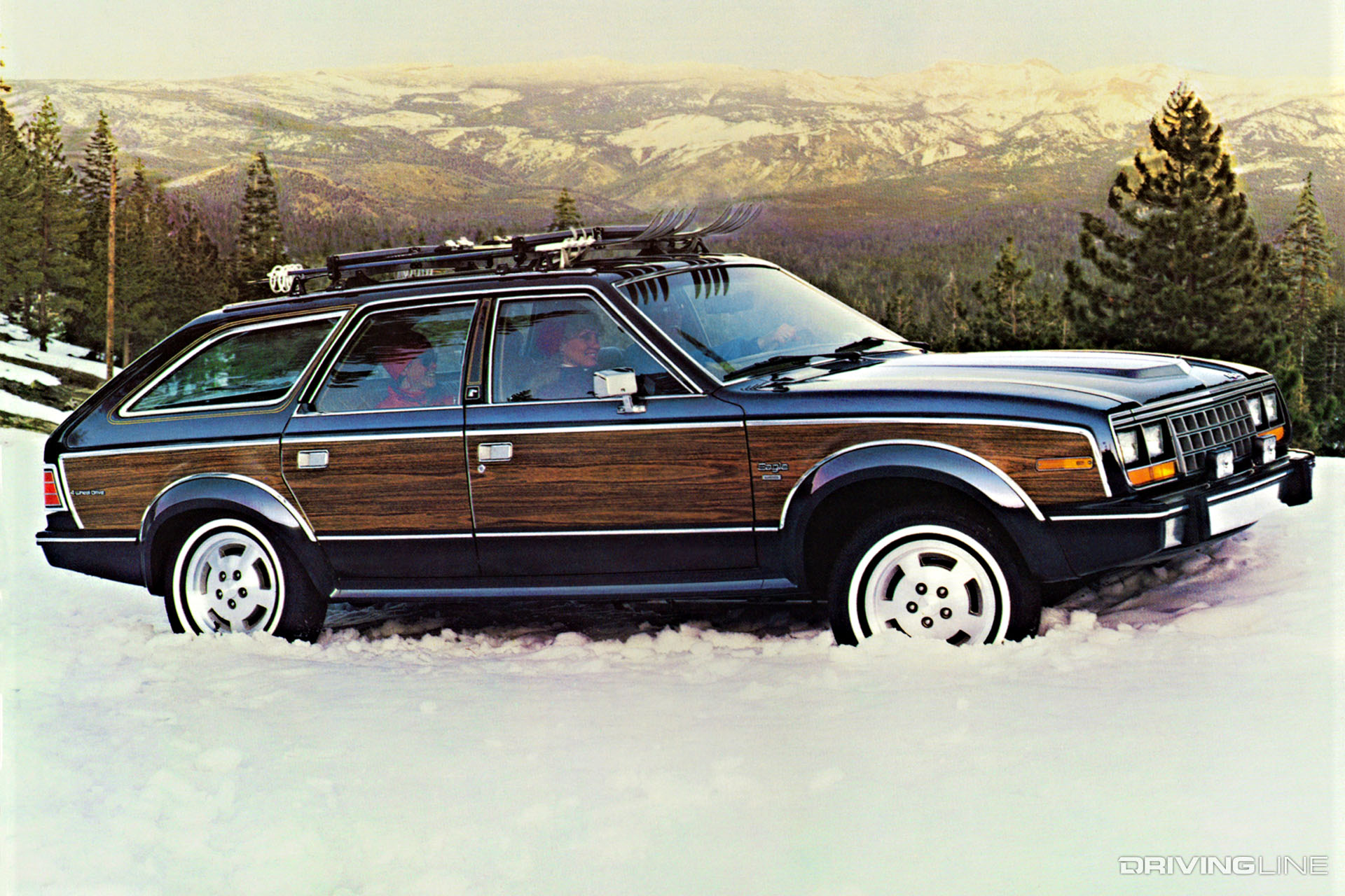 AMC Eagle Wagon in Snow