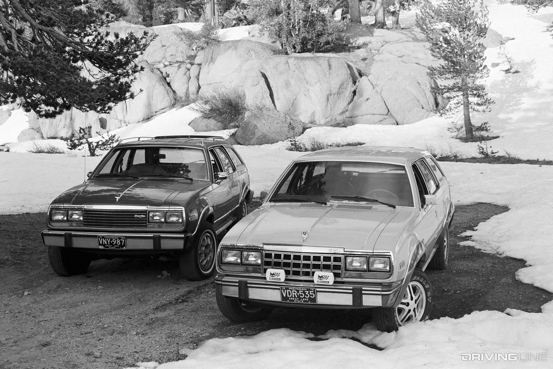 AMC Eagle Wagon in Snow