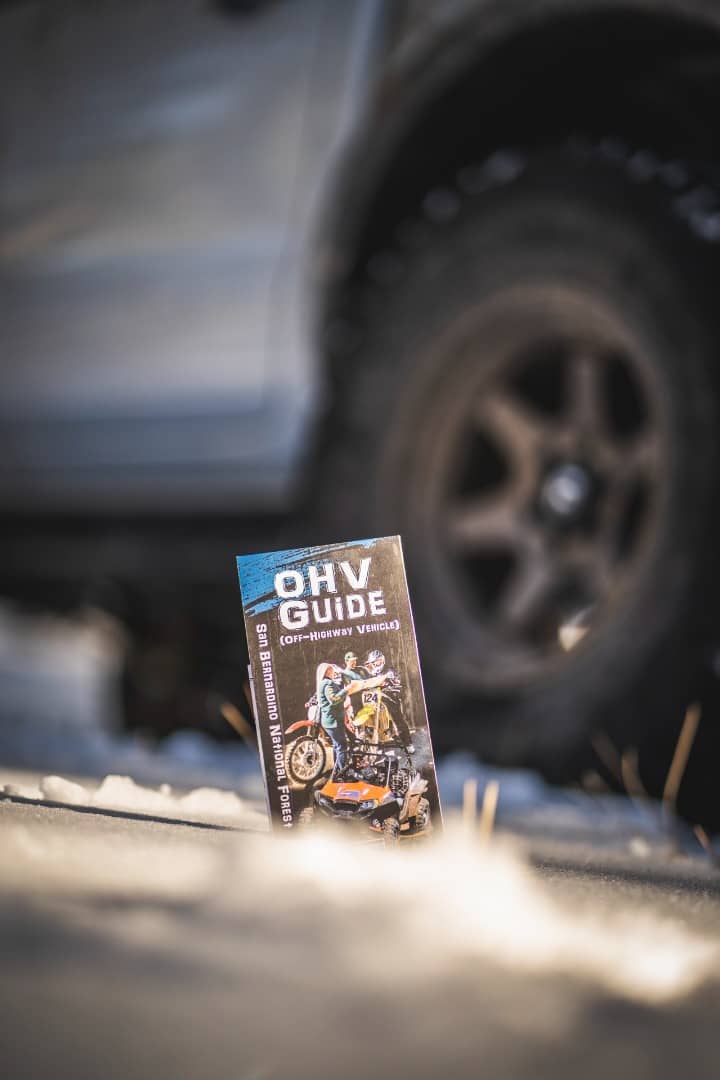 OHV Guide map on the ground
