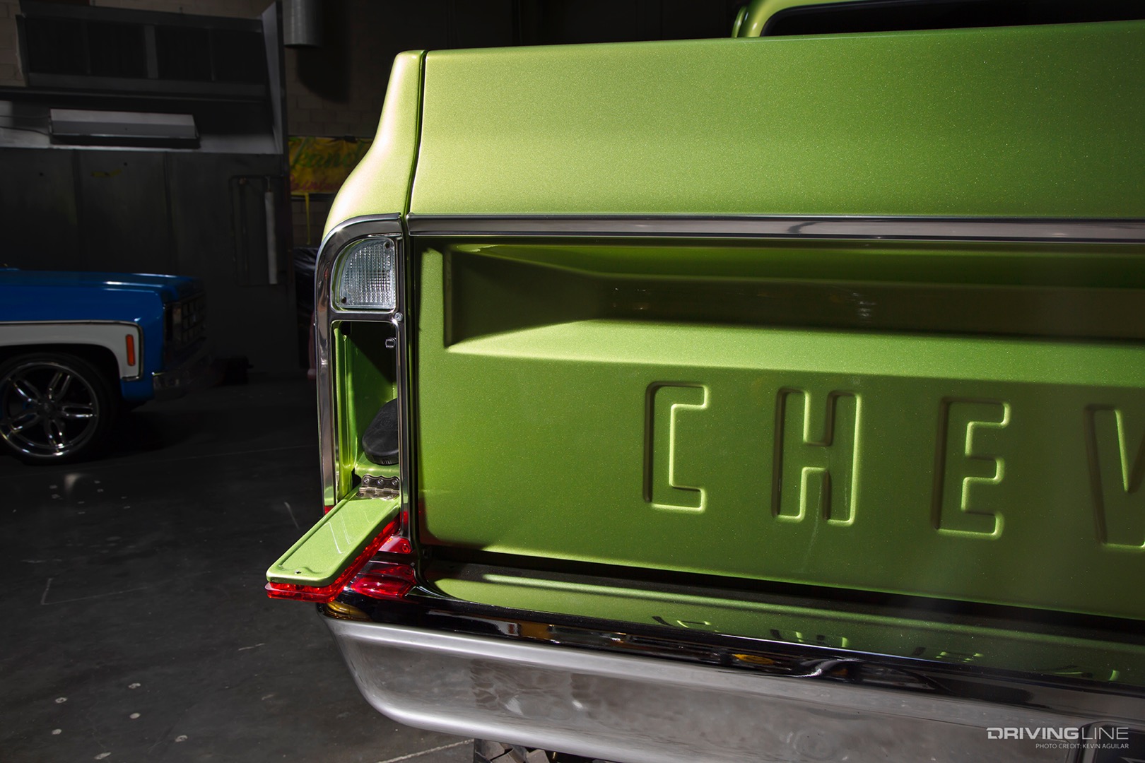 Taillight filler of Mark Bosak's '67 Chevy K10