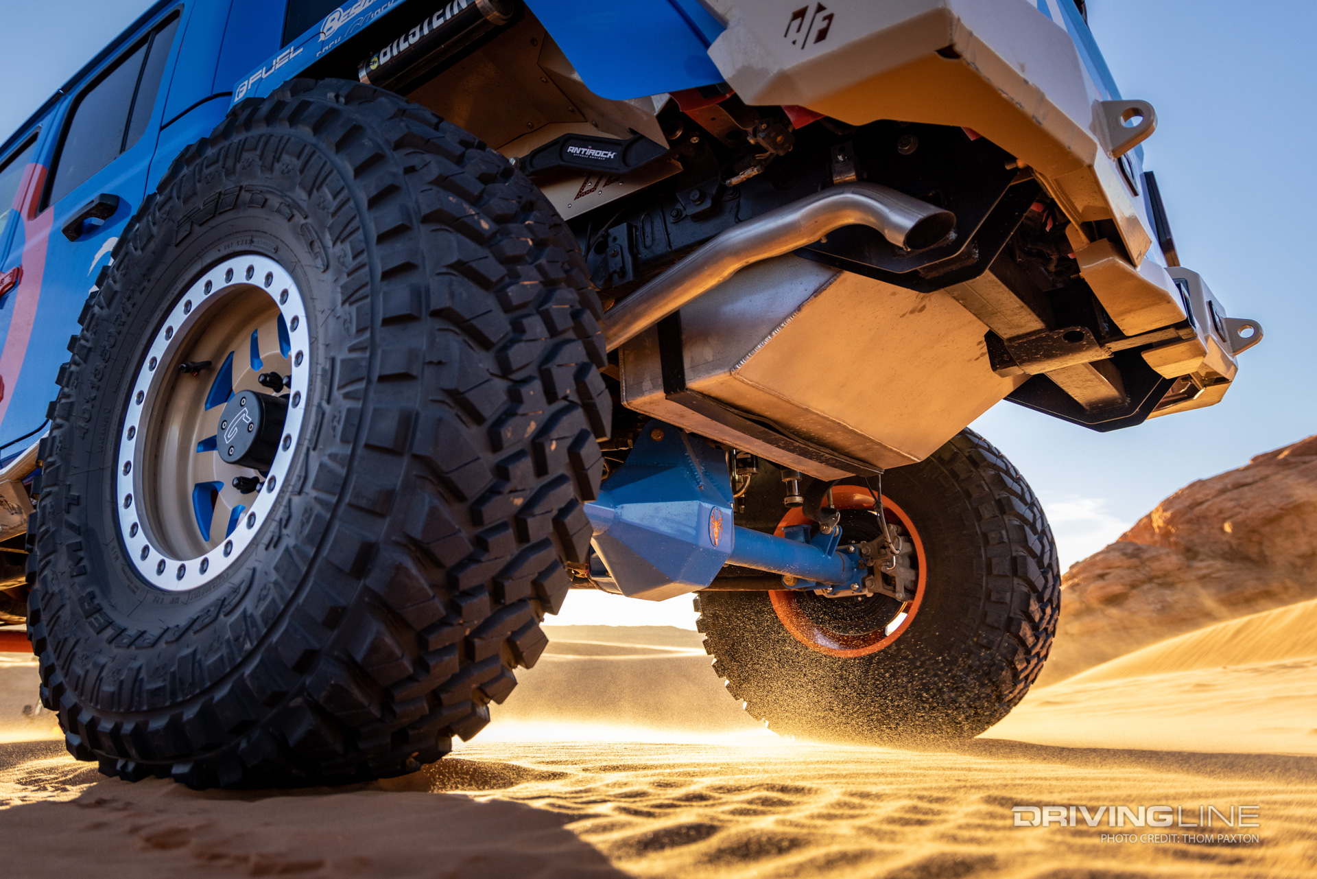 Axle and Nitto Trail Grapplers underneath Blaze JT Gladiator