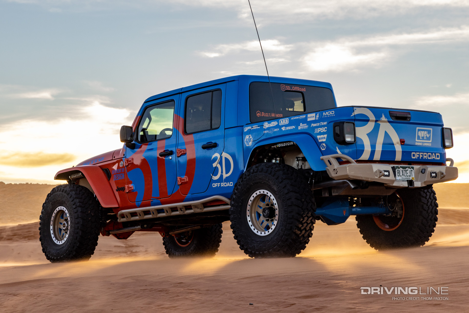 Rear of Blaze JT Gladiator