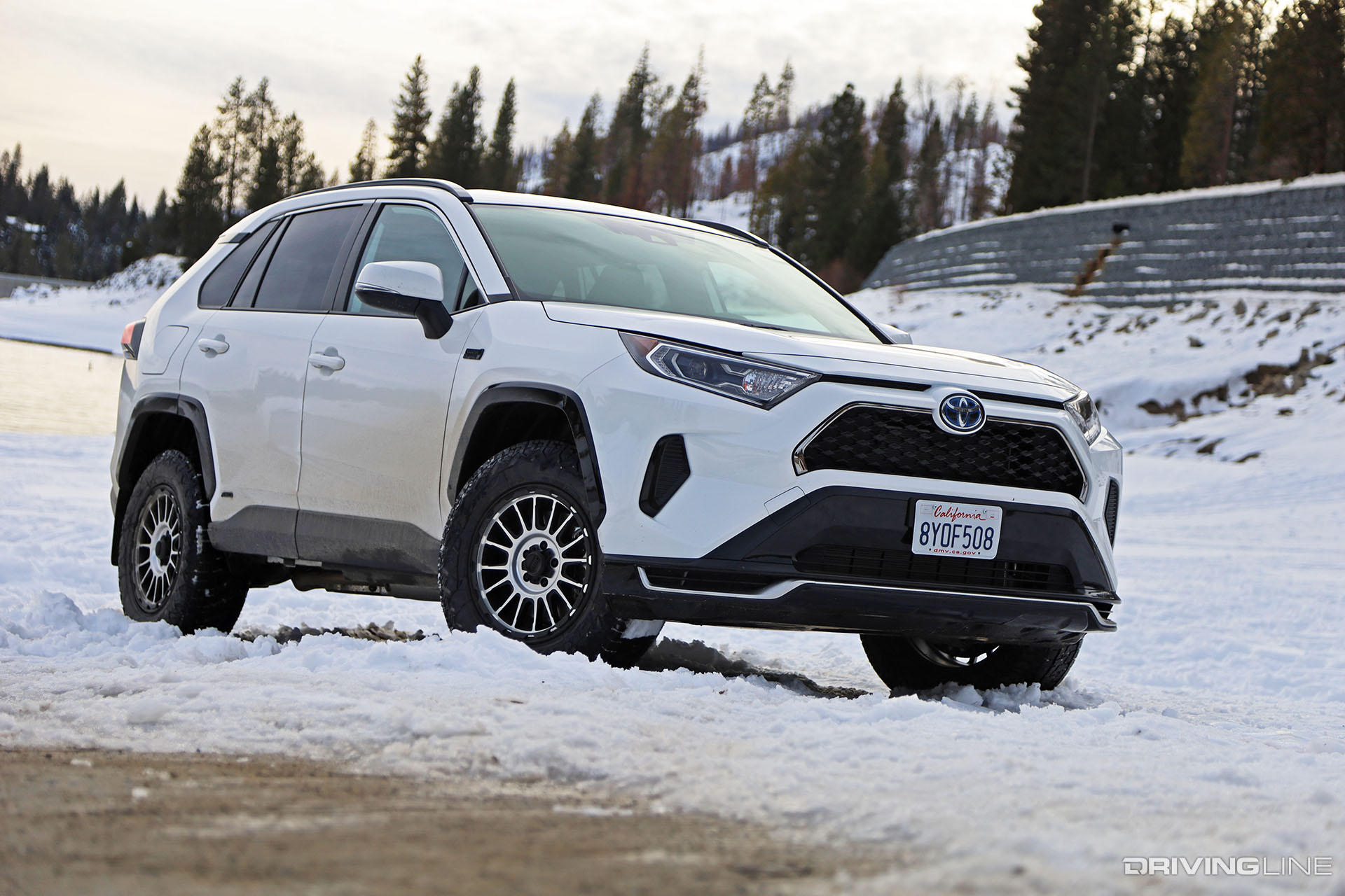 Toyota RAV4 Prime in Snow