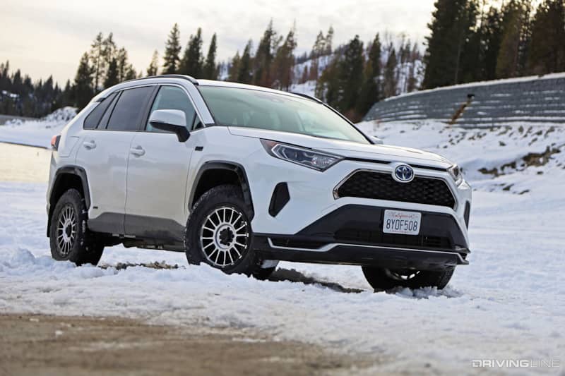 Toyota RAV4 Prime in Snow