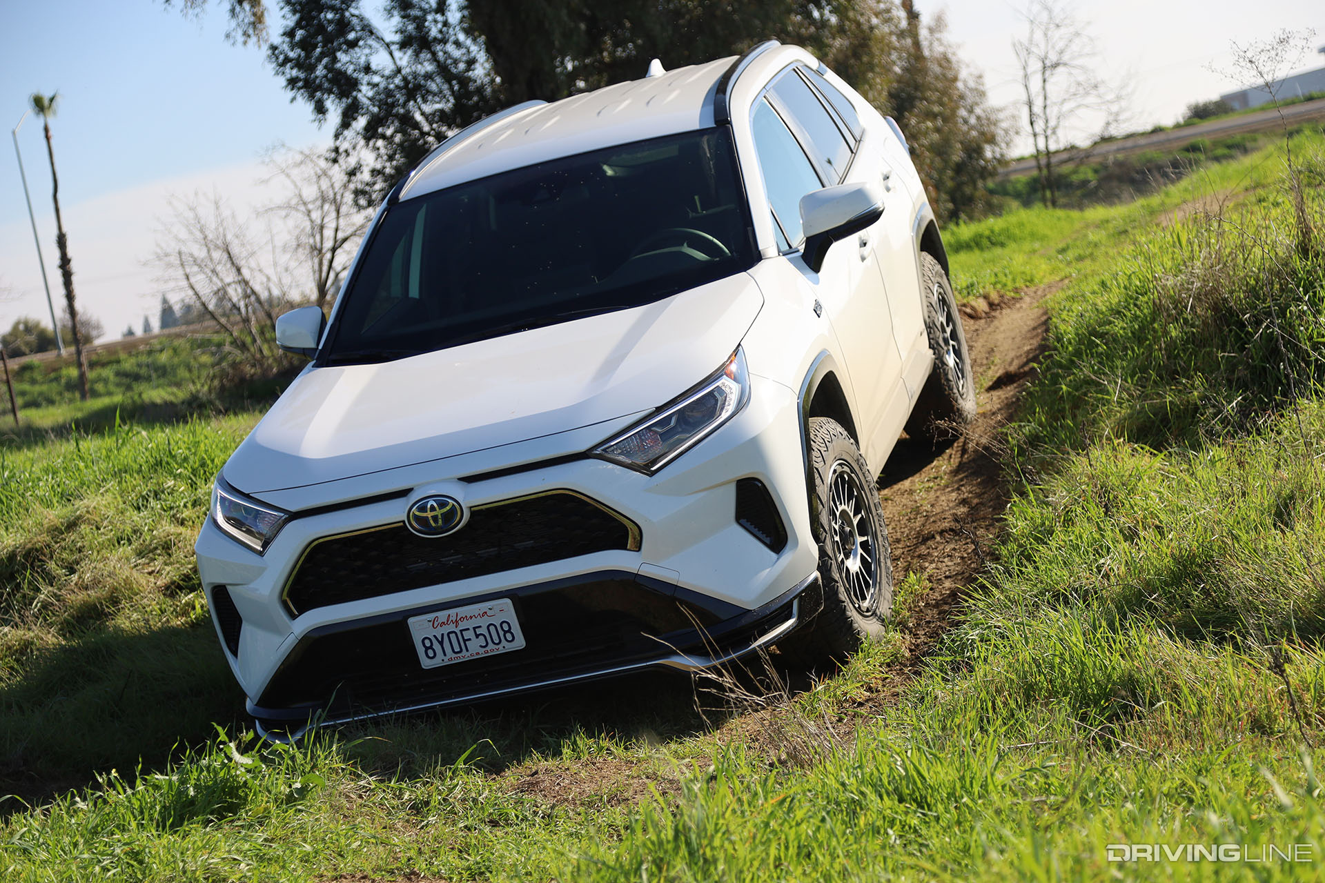 Toyota RAV4 Prime on Dirt Trail on Nitto Nomad Grappler Crossover Terrain tires