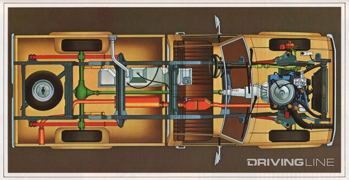Ford F-150 top-down cutaway