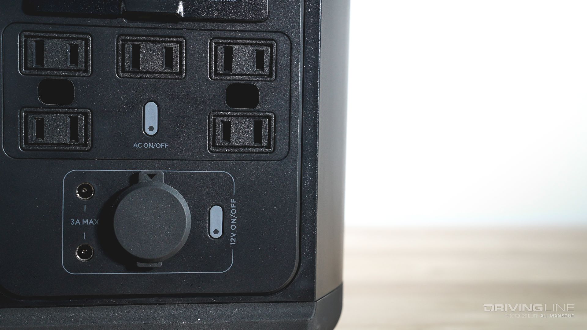 Port detail photo of EcoFlow Delta Mini Charging Station Overland Gear