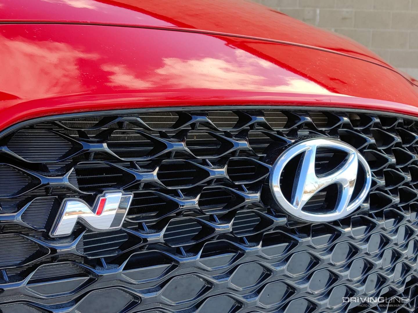 2022 Hyundai Veloster N grille and badge