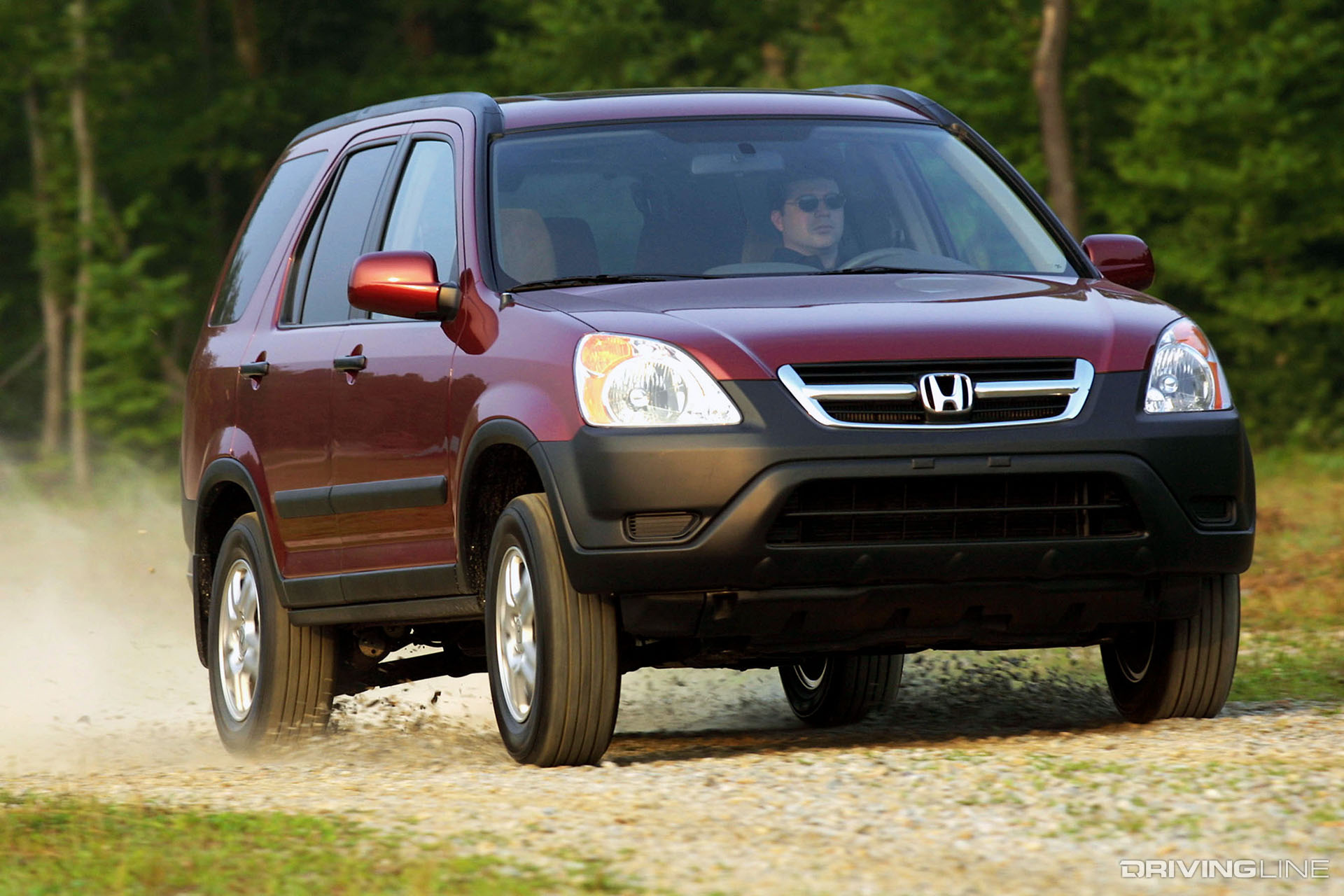 Honda CR-V 2nd Gen on a trail