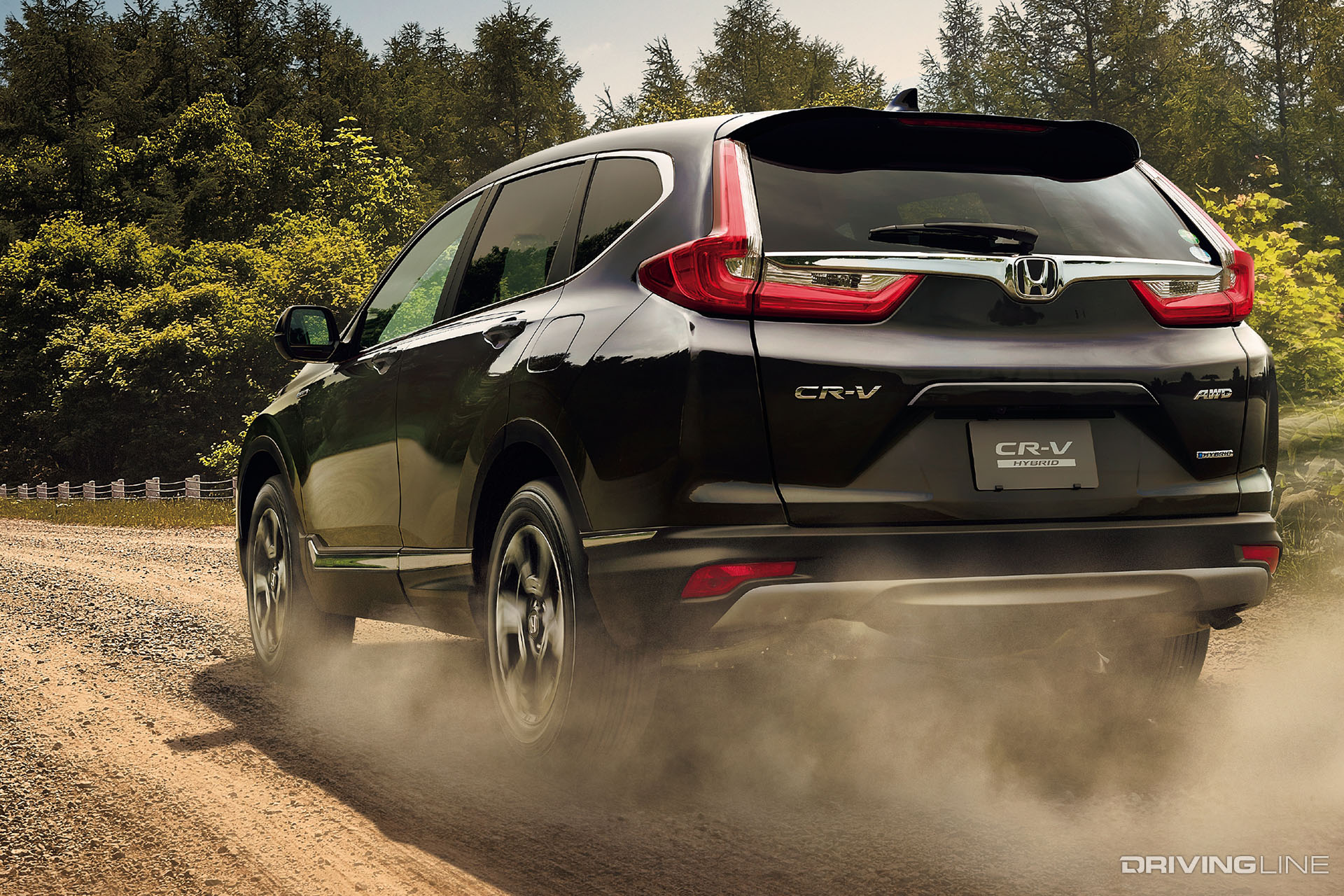 Honda CR-V Hybrid JDM Model from the rear