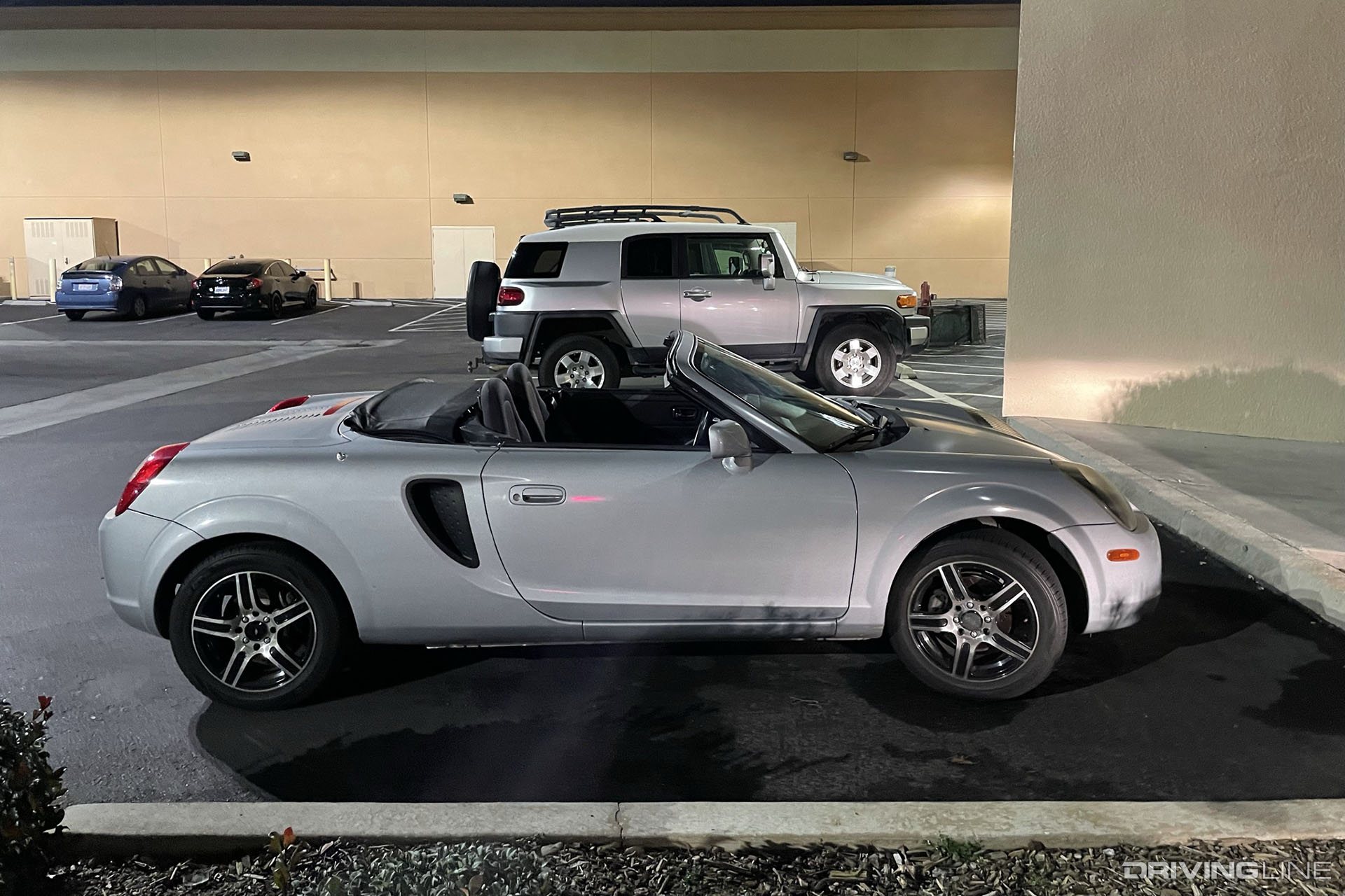 Toyota MR2 Spyder Silver Side View