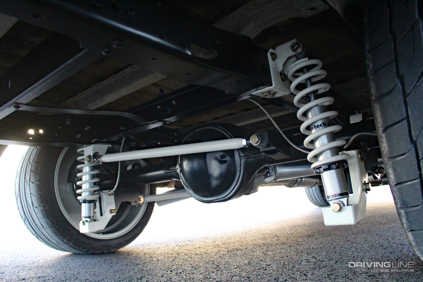 Four Link Rear Suspension for a Ford 9-inch on a F100
