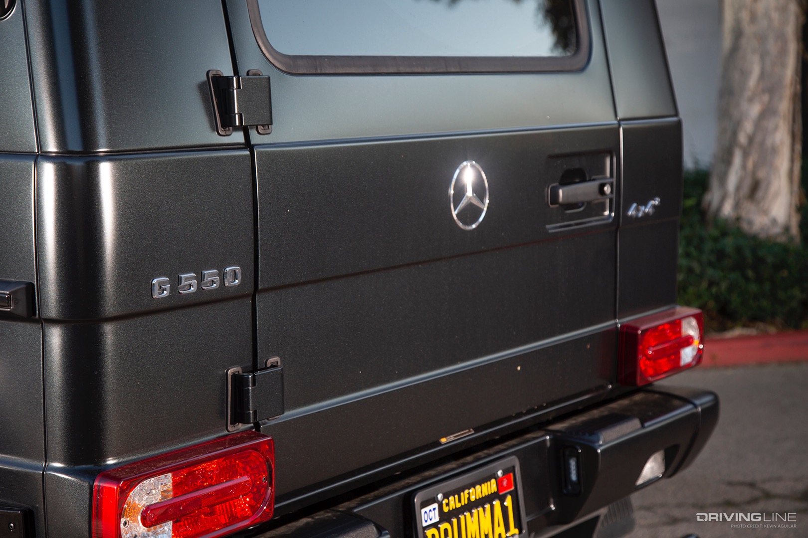 Rear Badges of Travis Barker of Blink-182's 2018 Mercedes G550 4x4 Squared